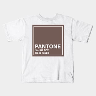 pantone 18-1312 TCX Deep Taupe Kids T-Shirt